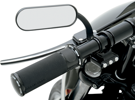 ARLEN NESS Mirror - Micro - Mini - Side View - Oval - Black - Left 13-412