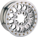 MOOSE OFFROAD Wheel - 346X - Beadlock/6 Lug - Front/Rear - Silver - 15x7 - 6/5.5 - 5+2 346BLMO 157655P54