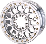 MOOSE OFFROAD Wheel - 346X - Beadlock/6 Lug - Front/Rear - Silver - 15x7 - 6/5.5 - 5+2 346BLMO 157655P54