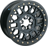 MOOSE OFFROAD Wheel - 346X - Beadlock/6 Lug - Front/Rear - Black - 6/5.5 - 15x7 - 5+2 346BLMO 157655MB54