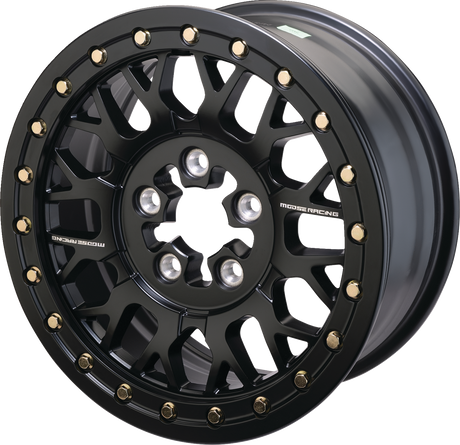 MOOSE OFFROAD Wheel - 346X - Beadlock/6 Lug - Front/Rear - Black - 6/5.5 - 15x7 - 5+2 346BLMO 157655MB54
