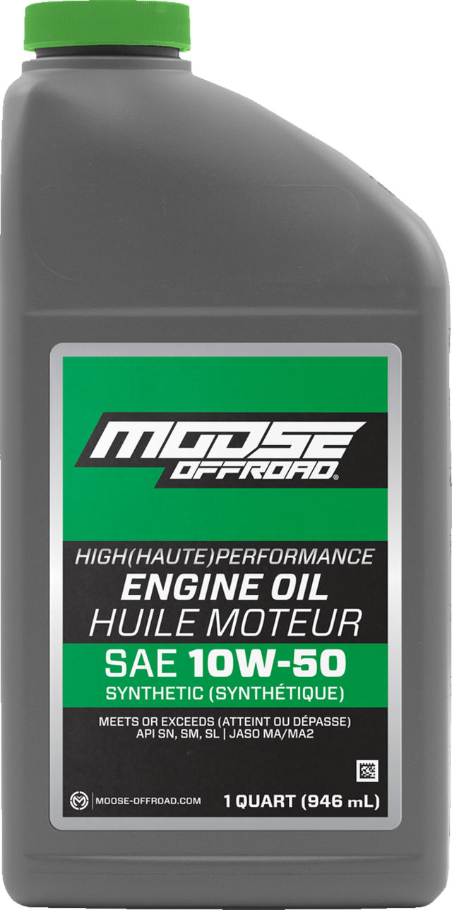 MOOSE OFFROAD Synthetic Engine Oil - 10W50 - 1 US quart 219381
