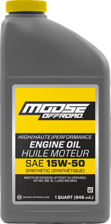MOOSE OFFROAD Synthetic Engine Oil - 15W50 - 1 US quart 219382