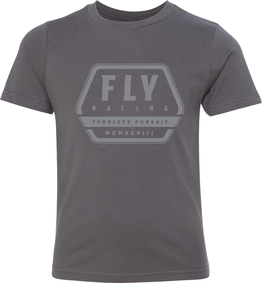 Youth Fly Track Tee Grey Ys - Cycle City Outdoors