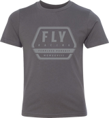 Youth Fly Track Tee Grey Ys - Cycle City Outdoors