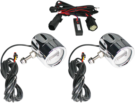 Custom Dynamics LED Fog Light - Universal - Chrome PB-FOG-UNV-C - Cycle City Outdoors