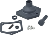 DRAG SPECIALTIES Solenoid End Cover - Starter Button - Black Wrinkle 79-4005