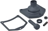 DRAG SPECIALTIES Solenoid End Cover - Starter Button - Black Wrinkle 79-4008