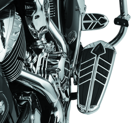 Kuryakyn Spear Driver Floorboard Inserts Indian Chrome - Cycle City Outdoors