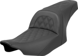 SADDLEMEN Slim Seat - Lattice Stitch - FLT/FLH '23-'24 823-07-162