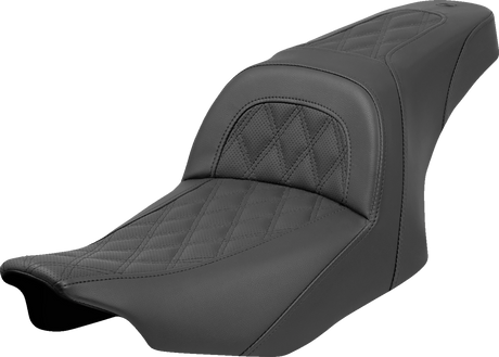 SADDLEMEN Slim Seat - Lattice Stitch - FLT/FLH '23-'24 823-07-162
