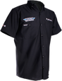 THROTTLE THREADS Drag Specialties Shop Shirt - Black - 3XL DRG26S24BK3R - Cycle City Outdoors