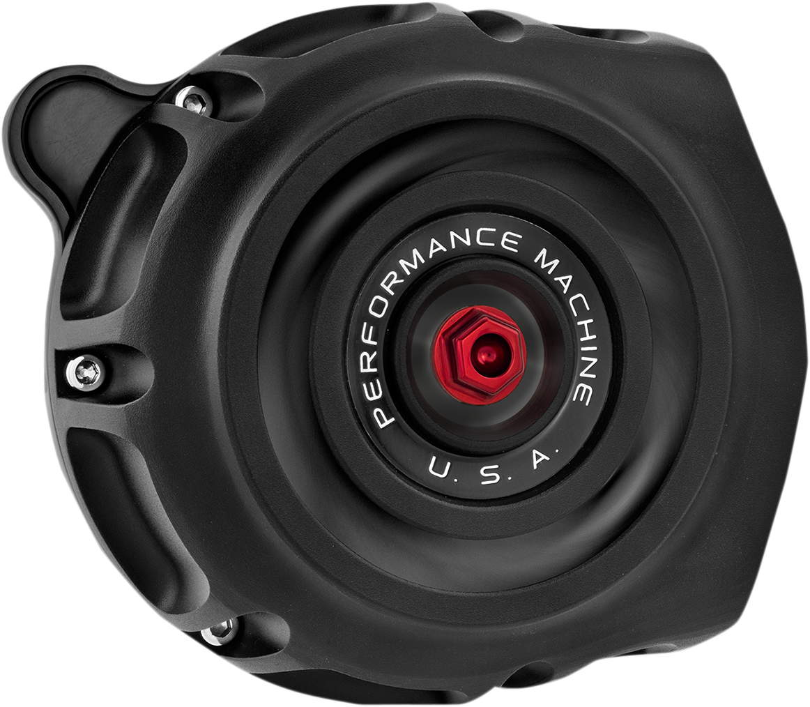 PERFORMANCE MACHINE (PM) Vintage Air Cleaner - Black Ops* 0206-2132-SMB