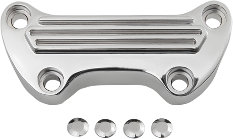 DRAG SPECIALTIES Handlebar Clamp - Finned 03-0106 - Cycle City Outdoors