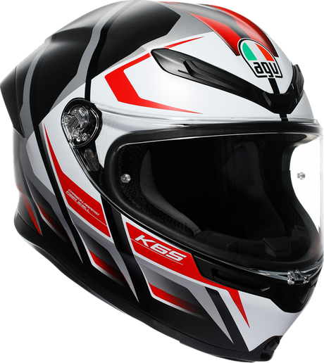 AGV K6 S Helmet - Karve - Matte Black/White/Red - XL 2118395002-025-XL