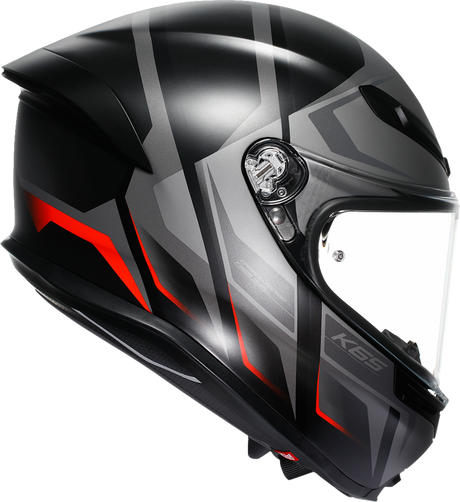 AGV K6 S Helmet - Karve - Matte Black/Gray/Red - 2XL 2118395002-024-XXL