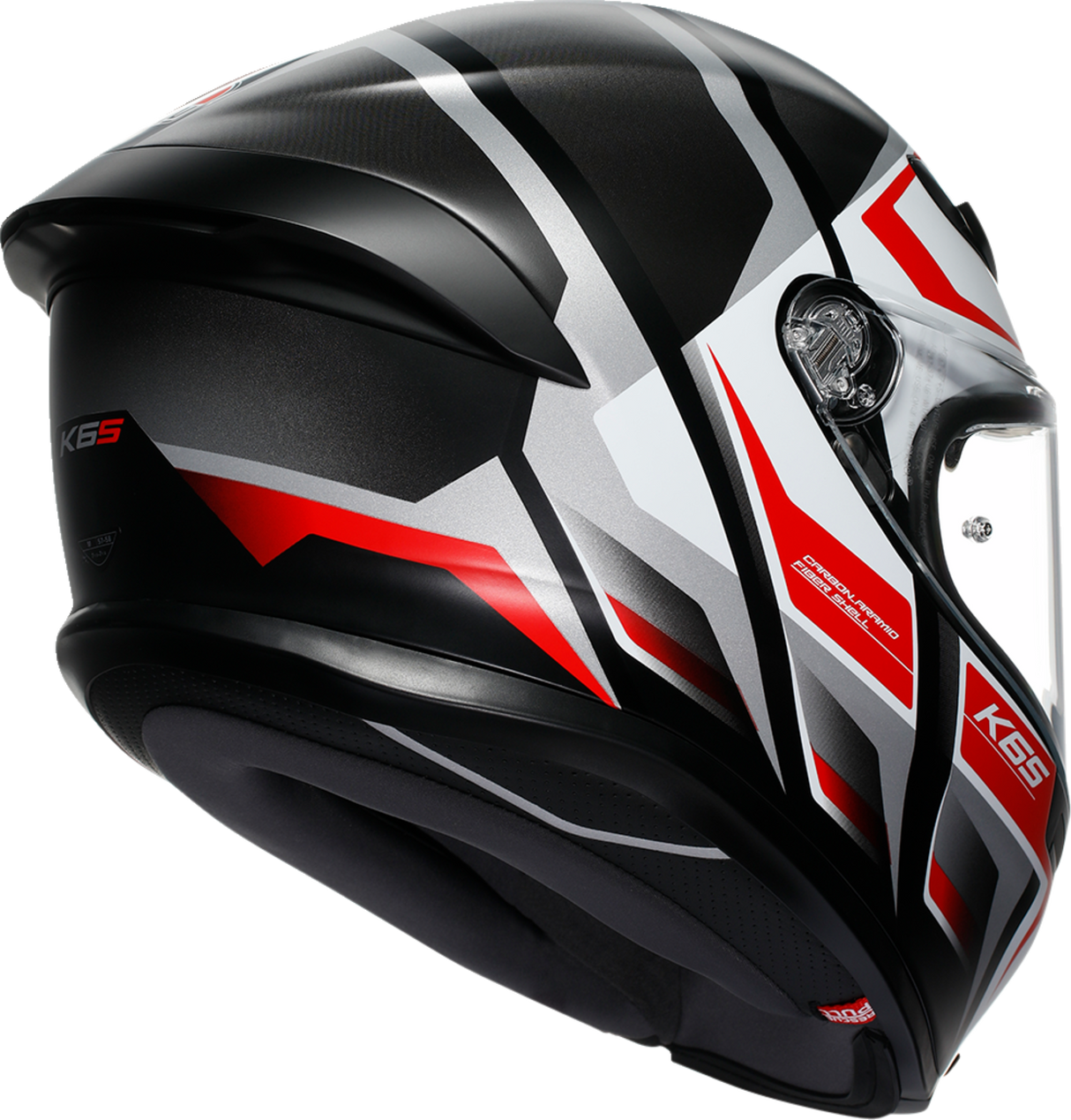 AGV K6 S Helmet - Karve - Matte Black/White/Red - XL 2118395002-025-XL