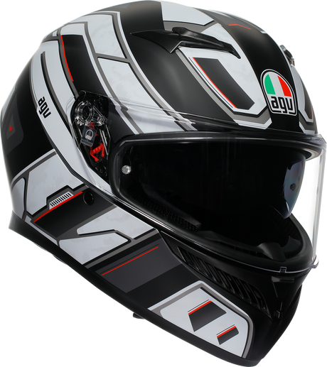 AGV K3 Helmet - Rivia - Matte Black/White - Large 2118381004-019-L