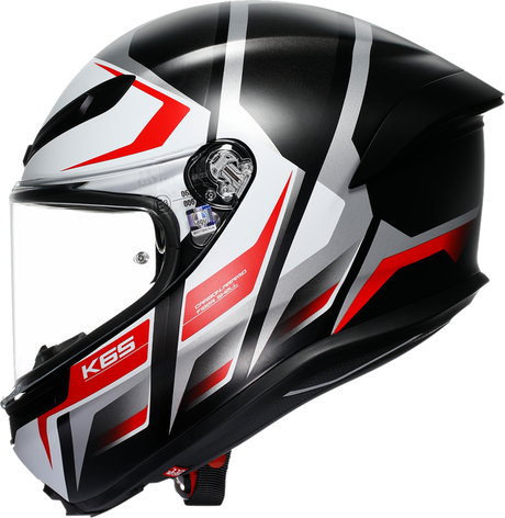 AGV K6 S Helmet - Karve - Matte Black/White/Red - XL 2118395002-025-XL