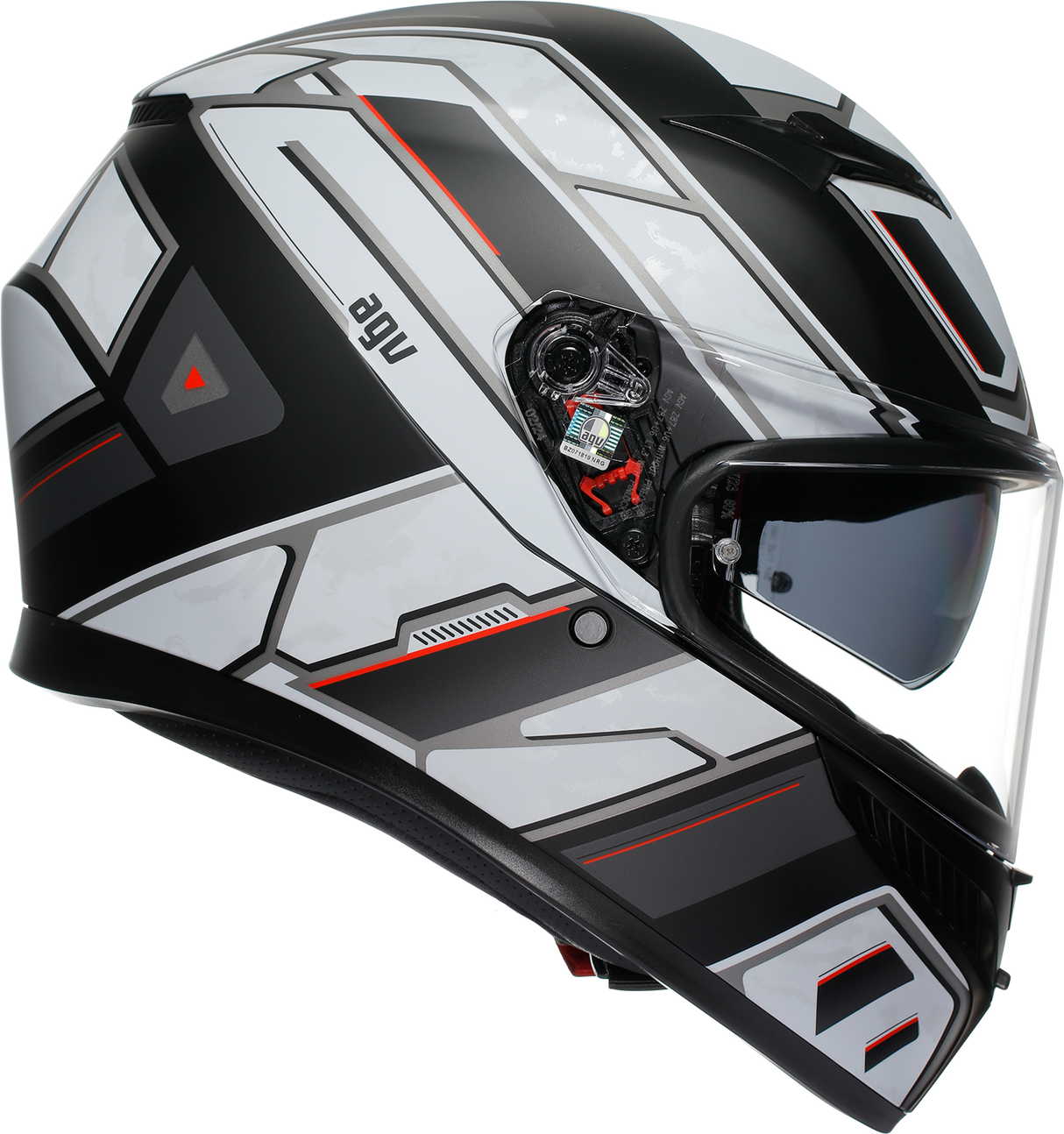 AGV K3 Helmet - Rivia - Matte Black/White - 2XL 2118381004-019-XXL
