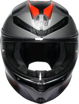 AGV K6 S Helmet - Karve - Matte Black/Gray/Red - 2XL 2118395002-024-XXL