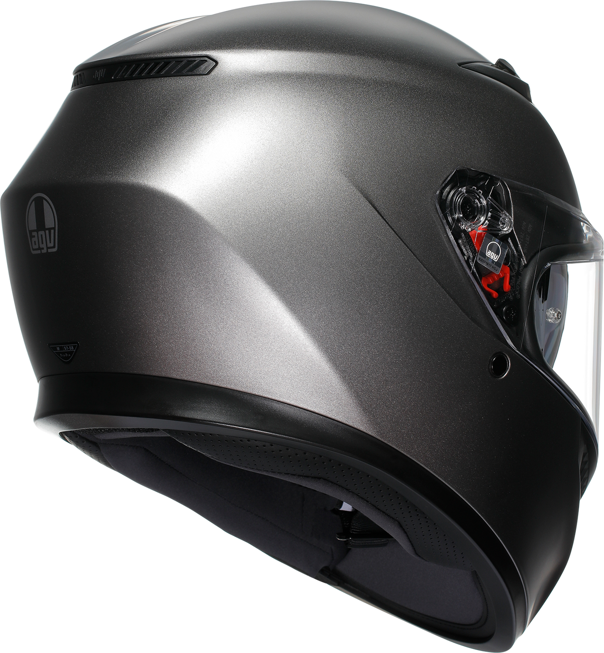 AGV K3 Helmet - Mono - Matte Luna Gray - 2XL 2118381004-023-XXL