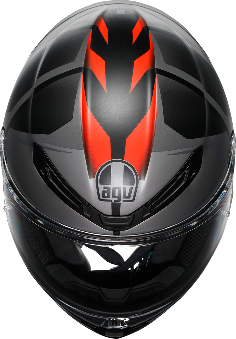 AGV K6 S Helmet - Karve - Matte Black/Gray/Red - 2XL 2118395002-024-XXL