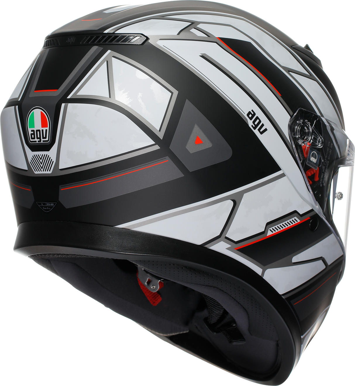 AGV K3 Helmet - Rivia - Matte Black/White - 2XL 2118381004-019-XXL