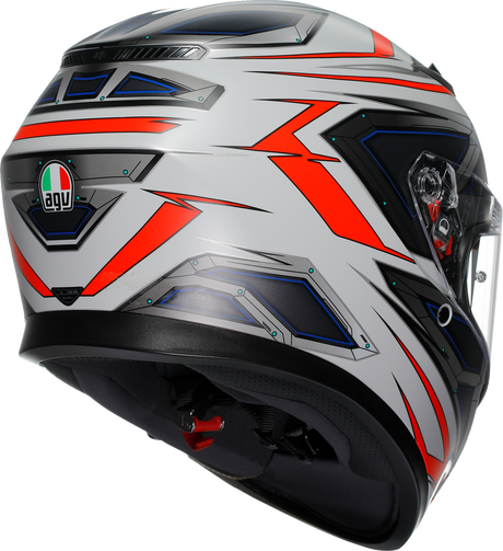 AGV K3 Helmet - Space - Matte White/Red Fluo - Large 2118381004-020-L