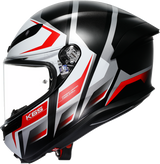 AGV K6 S Helmet - Karve - Matte Black/White/Red - 2XL 2118395002-025-XXL