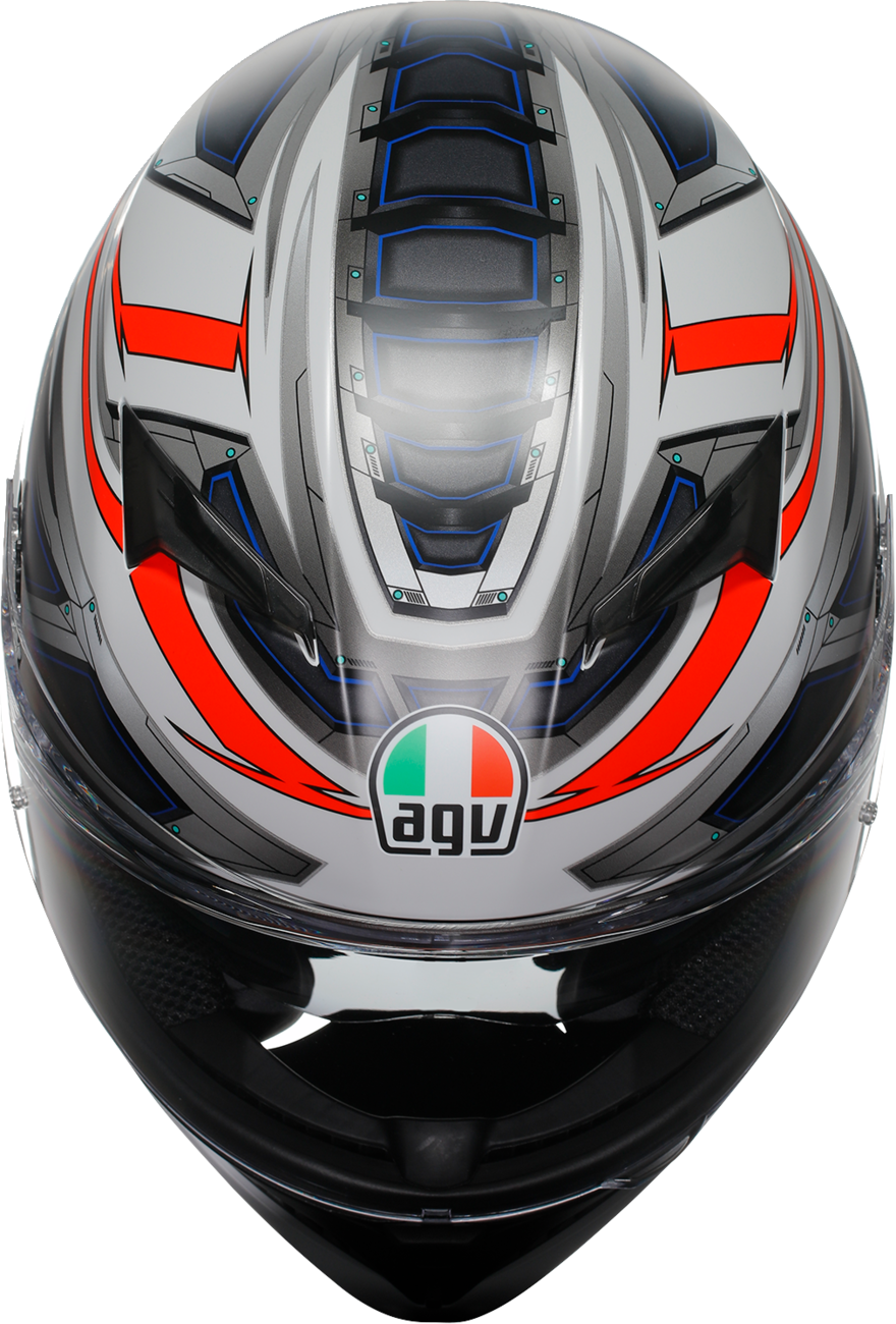 AGV K3 Helmet - Space - Matte White/Red Fluo - 2XL 2118381004-020-XXL