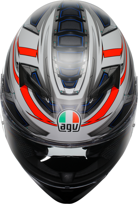 AGV K3 Helmet - Space - Matte White/Red Fluo - 2XL 2118381004-020-XXL