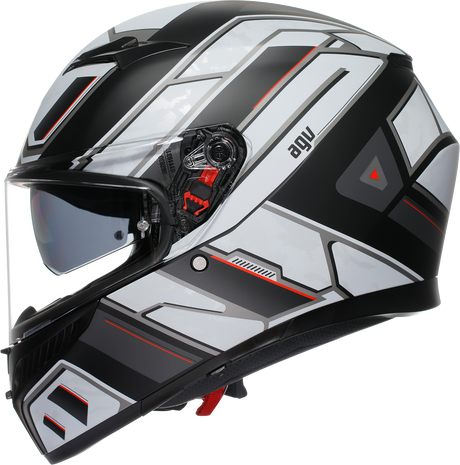 AGV K3 Helmet - Rivia - Matte Black/White - Medium 2118381004-019-M