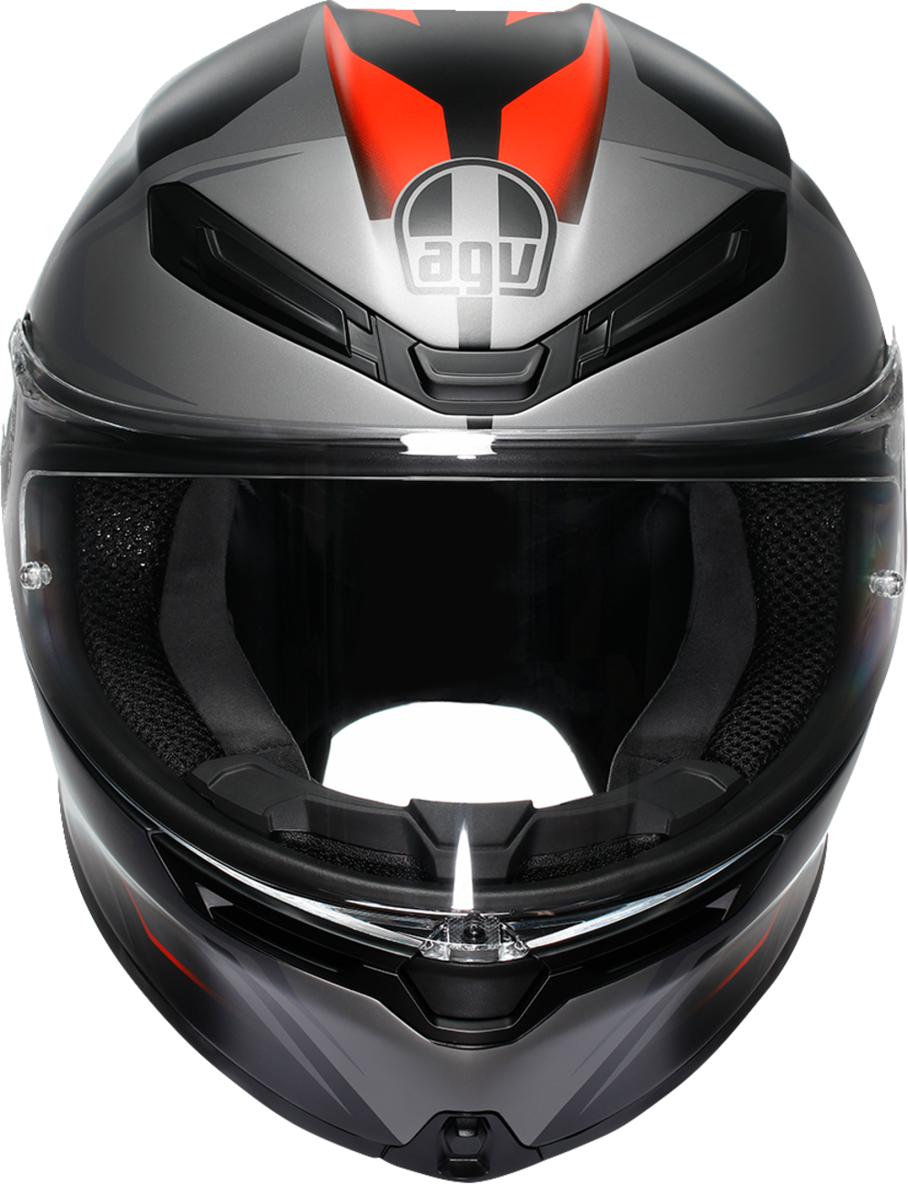 AGV K6 S Helmet - Karve - Matte Black/Gray/Red - Large 2118395002-024-L
