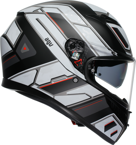 AGV K3 Helmet - Rivia - Matte Black/White - Large 2118381004-019-L
