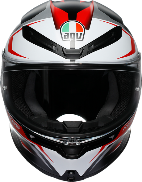 AGV K6 S Helmet - Karve - Matte Black/White/Red - 2XL 2118395002-025-XXL
