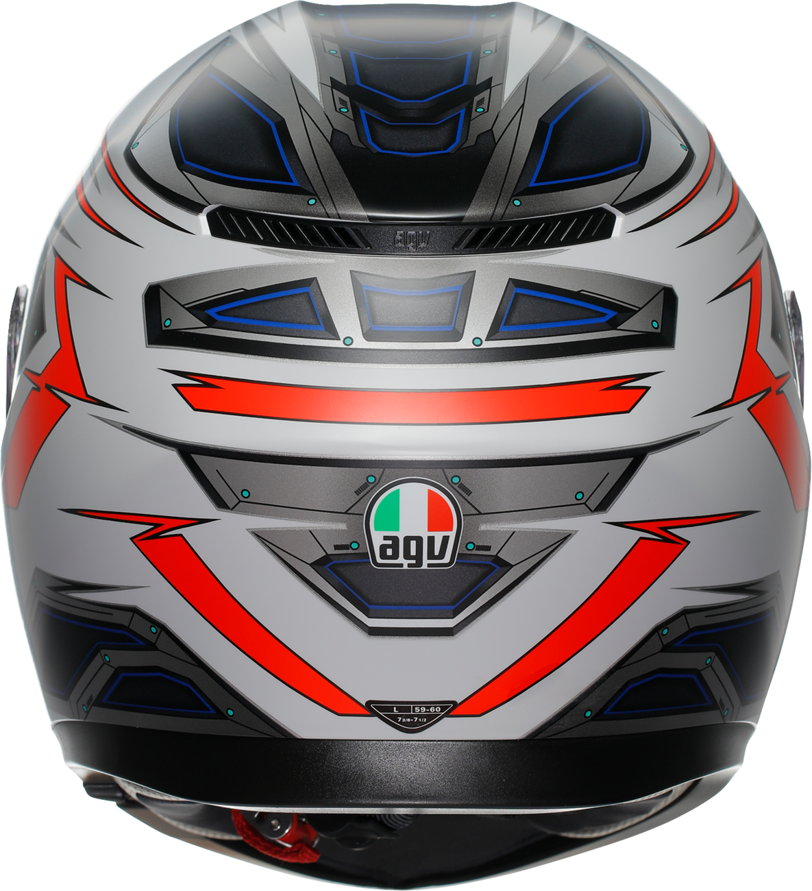 AGV K3 Helmet - Space - Matte White/Red Fluo - Large 2118381004-020-L