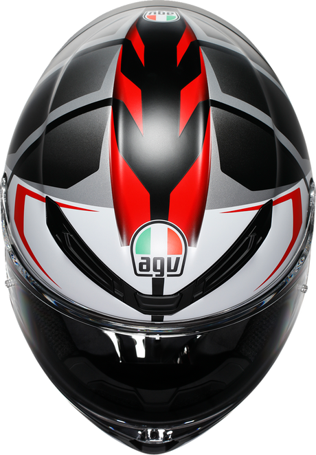 AGV K6 S Helmet - Karve - Matte Black/White/Red - Small 2118395002-025-S