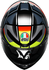 AGV K6 S Helmet - Erazer - Black/Red/Yellow Fluo - Large 2118395002-026-L