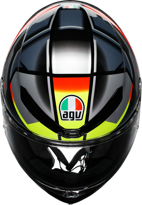 AGV K6 S Helmet - Erazer - Black/Red/Yellow Fluo - Large 2118395002-026-L