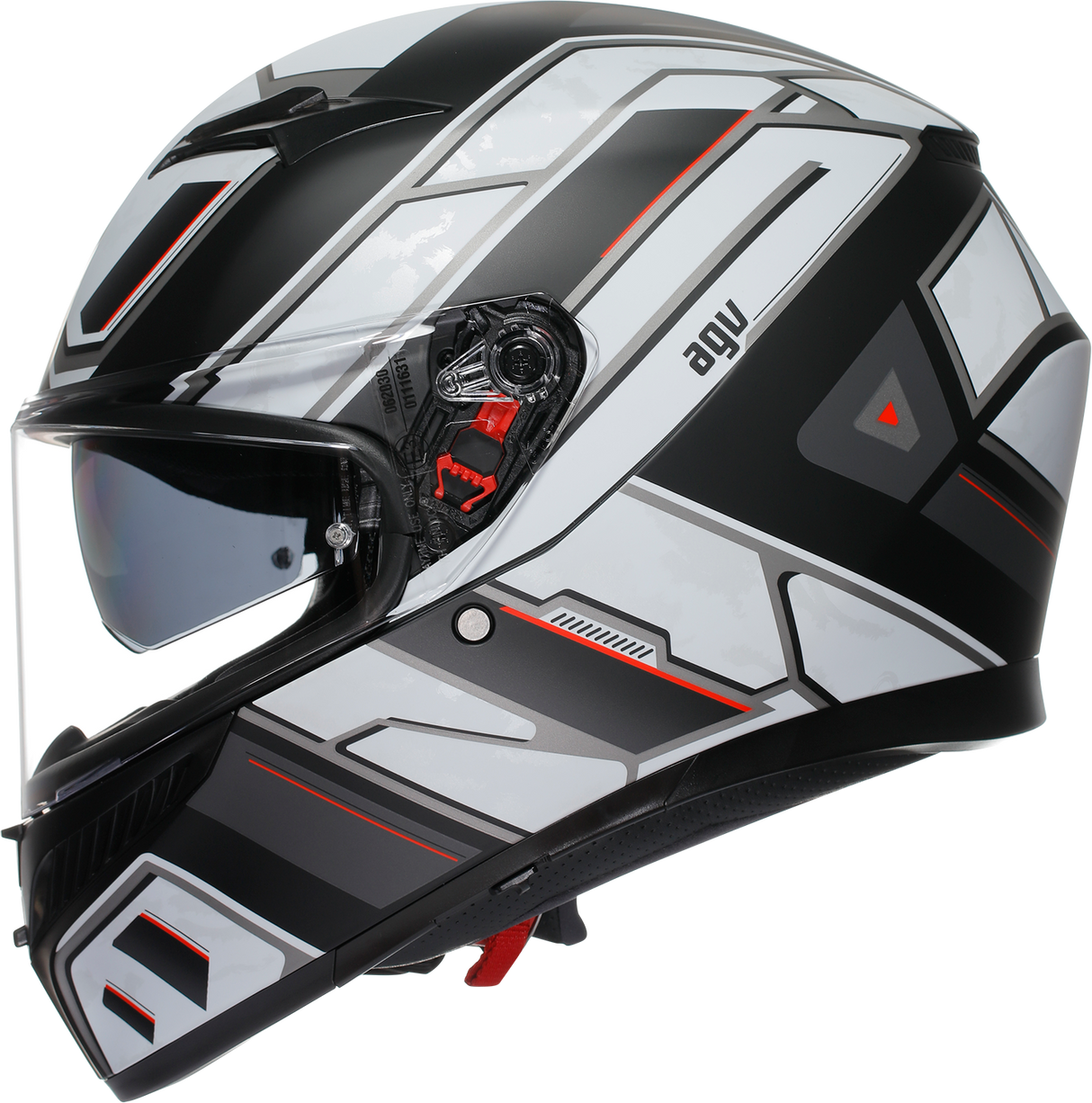 AGV K3 Helmet - Rivia - Matte Black/White - Large 2118381004-019-L