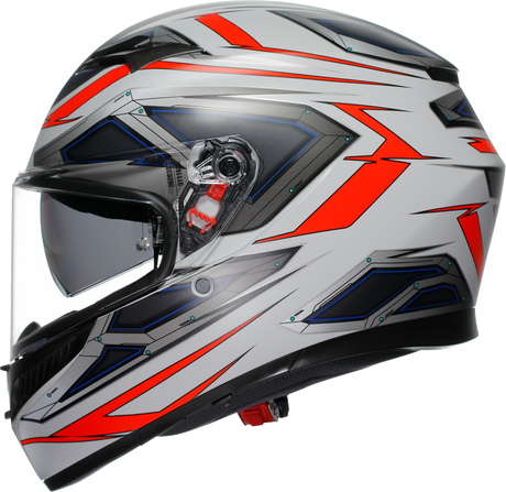 AGV K3 Helmet - Space - Matte White/Red Fluo - XL 2118381004-020-XL