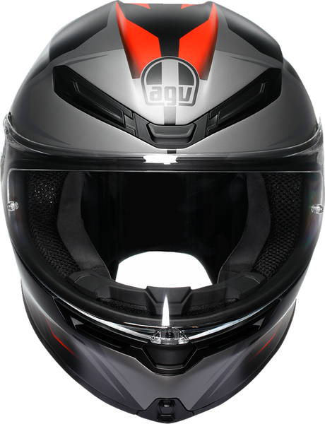 AGV K6 S Helmet - Karve - Matte Black/Gray/Red - Medium 2118395002-024-M