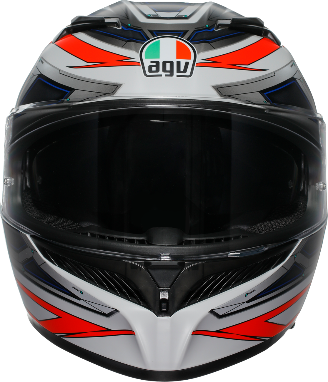 AGV K3 Helmet - Space - Matte White/Red Fluo - Large 2118381004-020-L