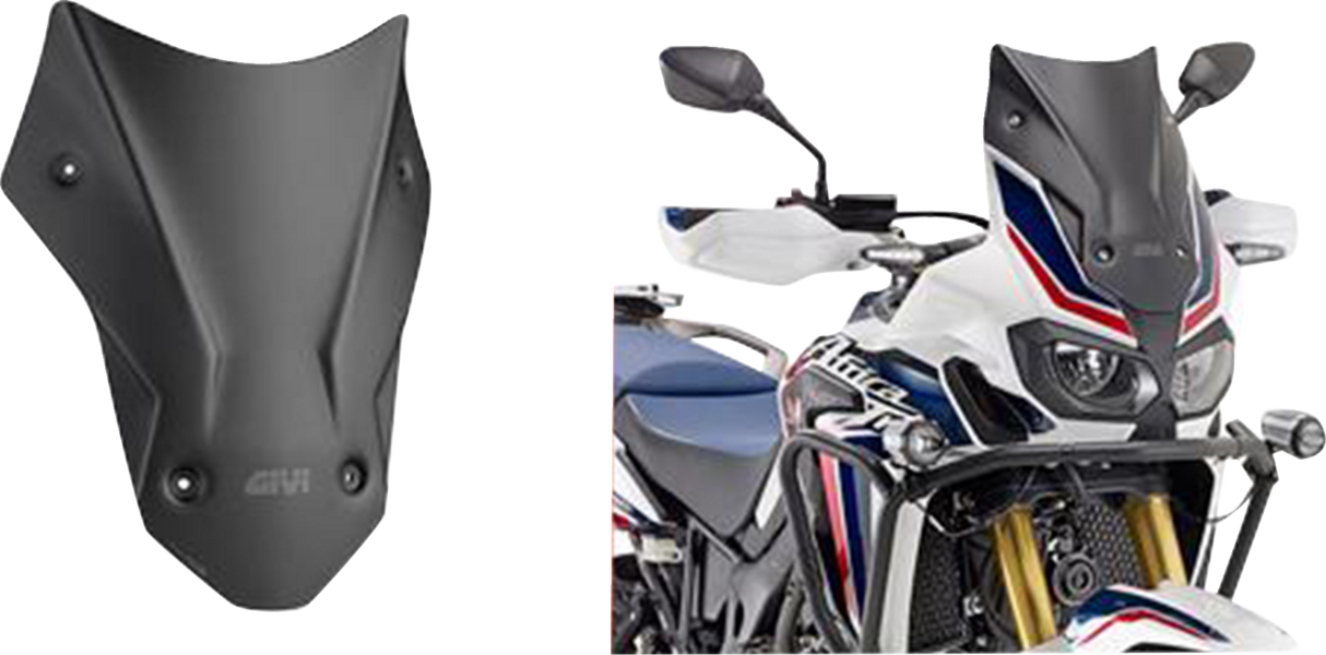 GIVI Windshield - Matte Black - CRF1000L D1144BO