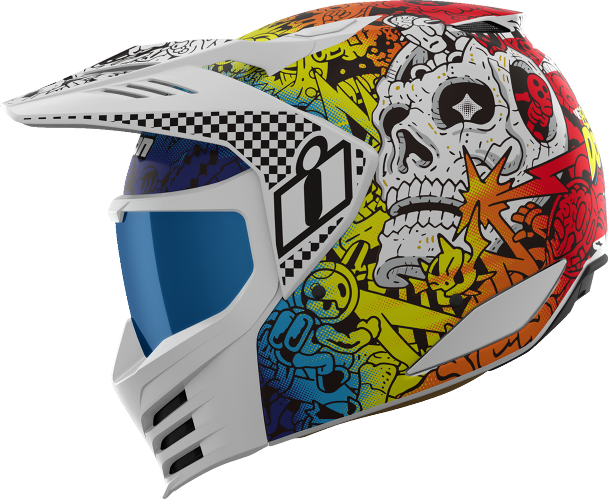 ICON Elsinore* Helmet - Doodle 3 - White - 3XL 0104-3443