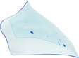 KLOCK WERKS Kolor Flare* Sport Windshield - 8" - Blue Ice KWW-01-0754