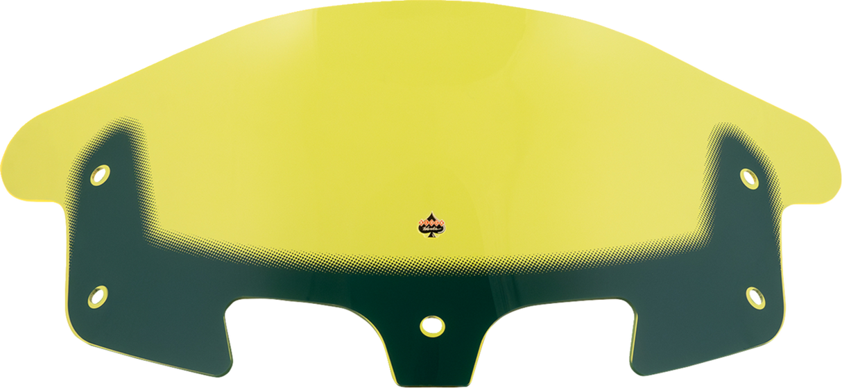 KLOCK WERKS Kolor Flare* Windshield - 10" - Yellow Ice KWW-04-0633
