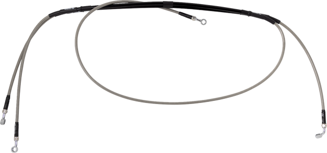 MOOSE OFFROAD Brake Line Pair - Stainless Steel B05-1-018/P