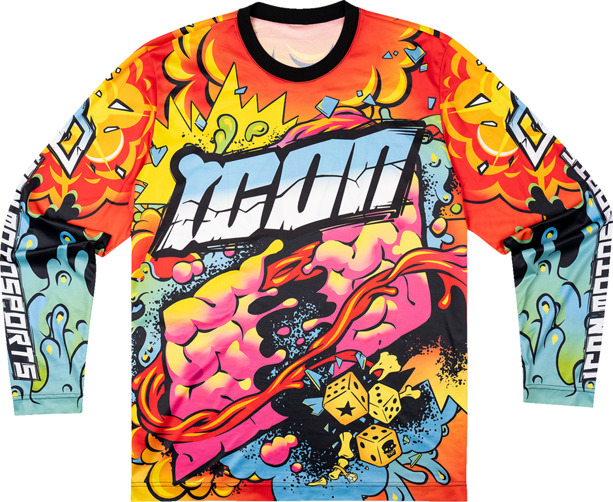 ICON Scatterbrain Jersey - Black - Large 2824-0112